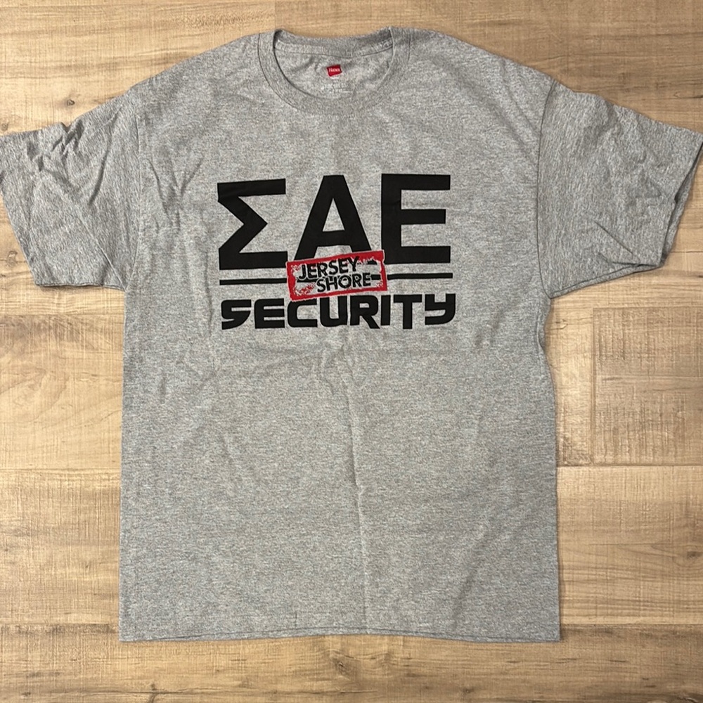 Sigma Alpha Epsilon Security Jersey Shore Shirt Large